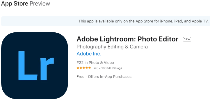 lightroom iphone
