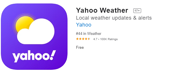 yahoo weather