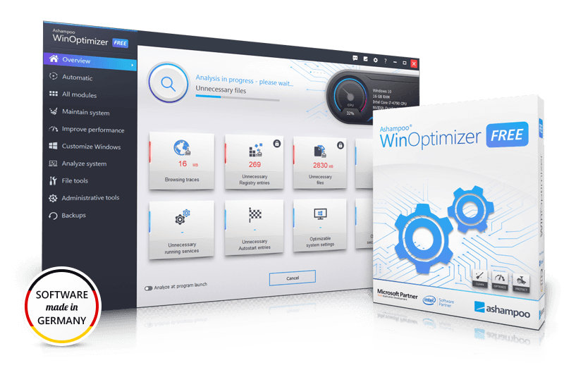 Ashampoo WinOptimizer FREE